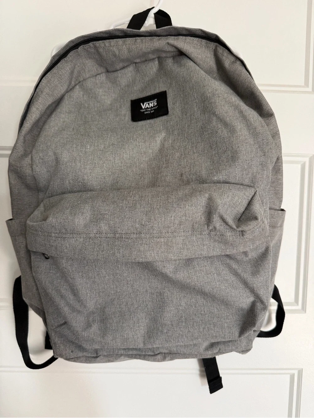 Vans Gray Backpack Laptop Sleeve Checkered Lining NWOT